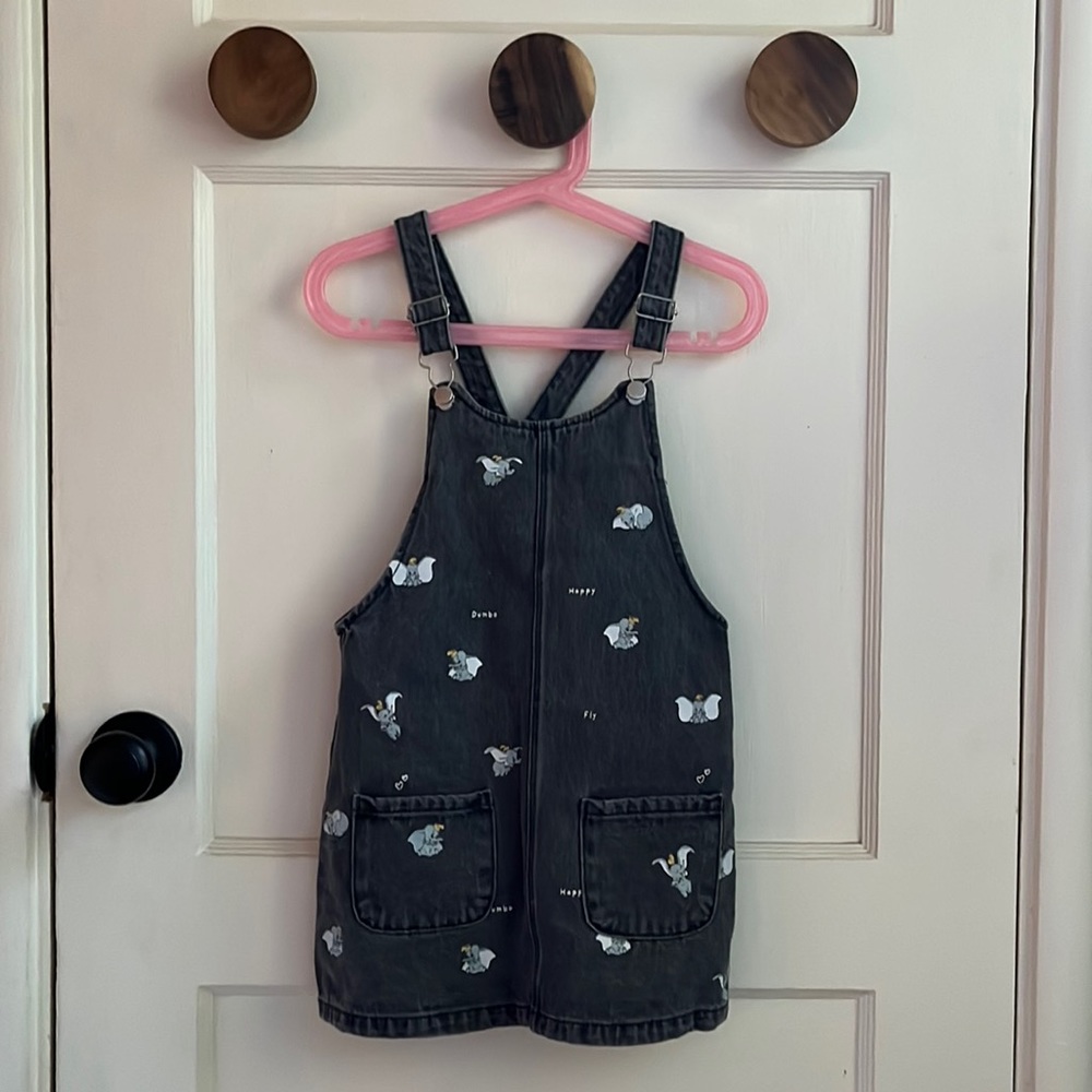 Zara X Disney Kids Overall Skirt Jumper Pinafore Sz 4-5